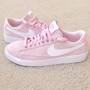 Nike Blazer Low Pink Suede Sneakers